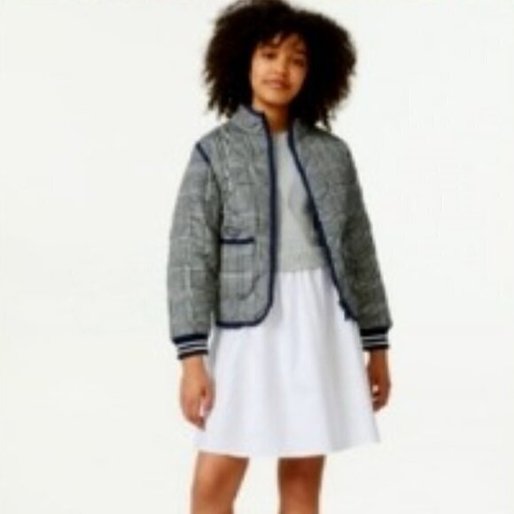 FREE ASSEMBLY SZ 7/8 GIRLS waterproof quilted plaid jacket - Picture 3 of 12